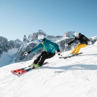 Sciatori forcelles alta badia